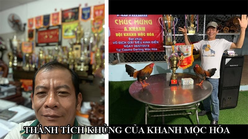 Thành tích khủng của anh Khanh tại các giải đá gà